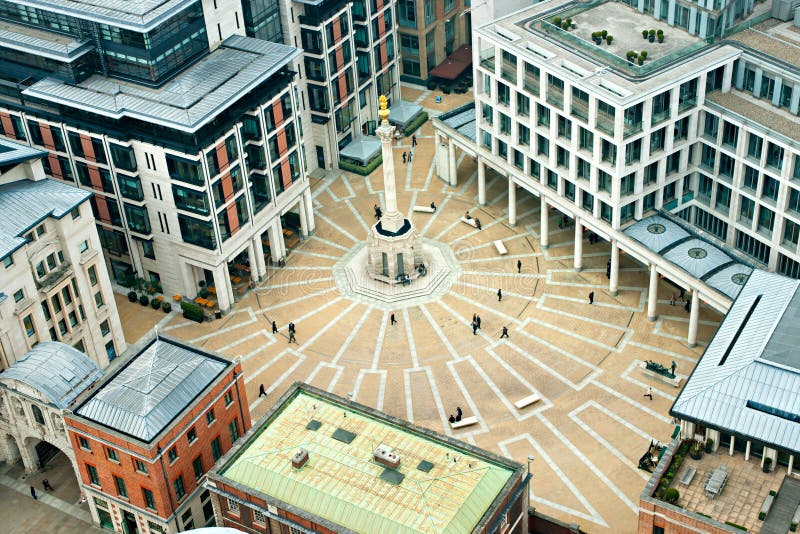 Paternoster Square, Londres, Inglaterra imagen de archivo