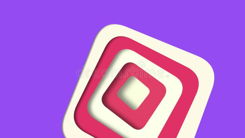 Cuadrado rojo y blanco con línea diagonal llamativa ilustración del vector
