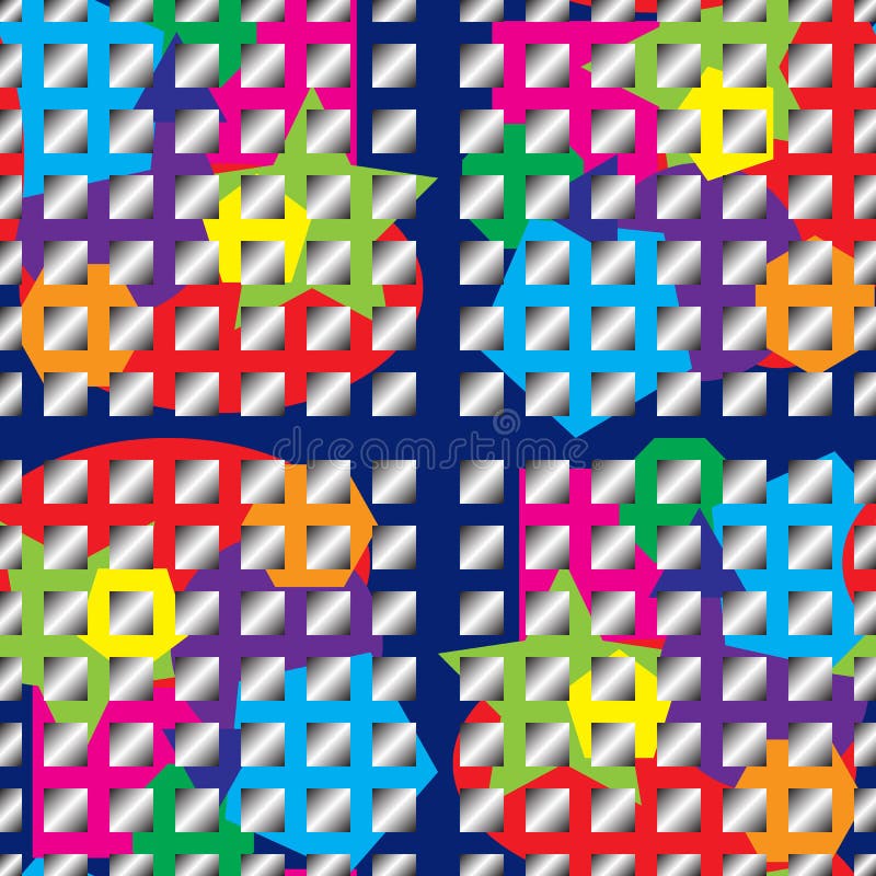 Cuadrados brillantes inconsútiles de la textura y de la pendiente del color ilustración del vector Cuadrados brillantes inconsútiles de la textura y de la pendiente del color ilustración del vector