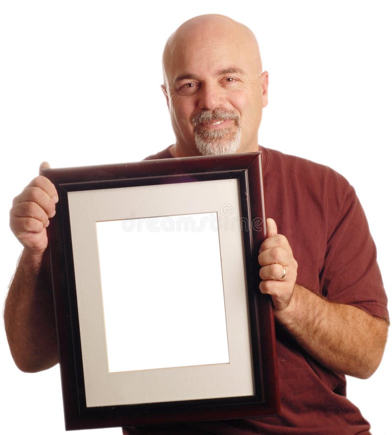 Hombre calvo aislado foto de archivo. Imagen de trabajador - 6488076