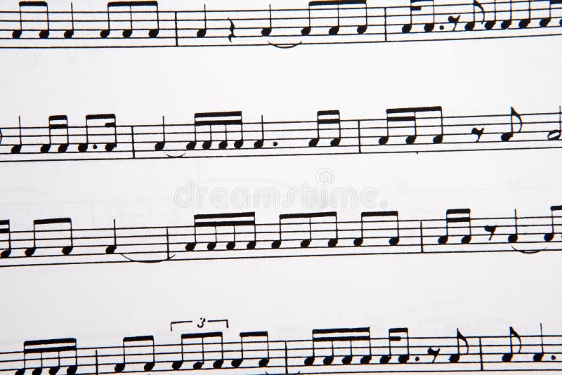 Cuadro De Notas Musicales Foto De Archivo Imagen De Plan 6246718
