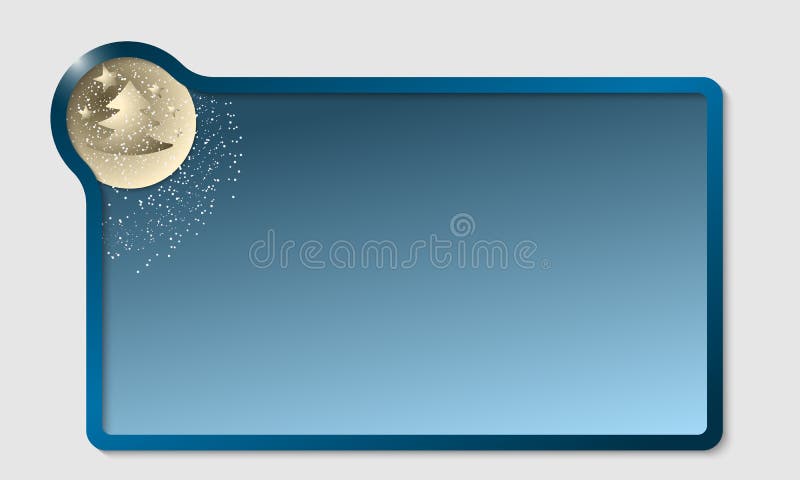 Cuadro de texto azul stock de ilustración Cuadro de texto azul stock de ilustración