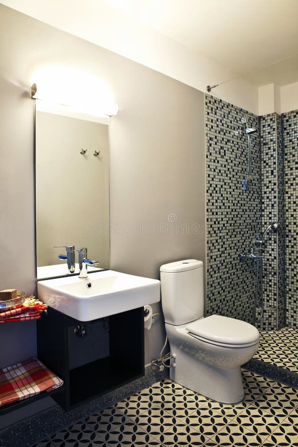 Cuarto de baño fotografía de archivo Cuarto de baño fotografía de archivo