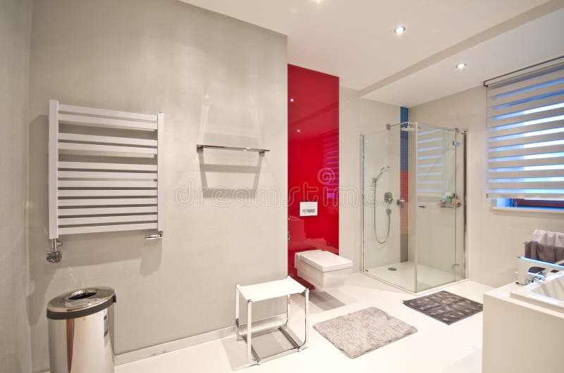 Cuarto de baño moderno elegante fotografía de archivo Cuarto de baño moderno elegante fotografía de archivo