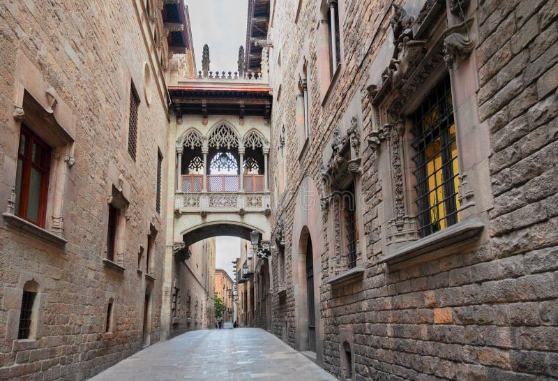 Cuarto de Gotic de Barcelona foto de archivo Cuarto de Gotic de Barcelona foto de archivo