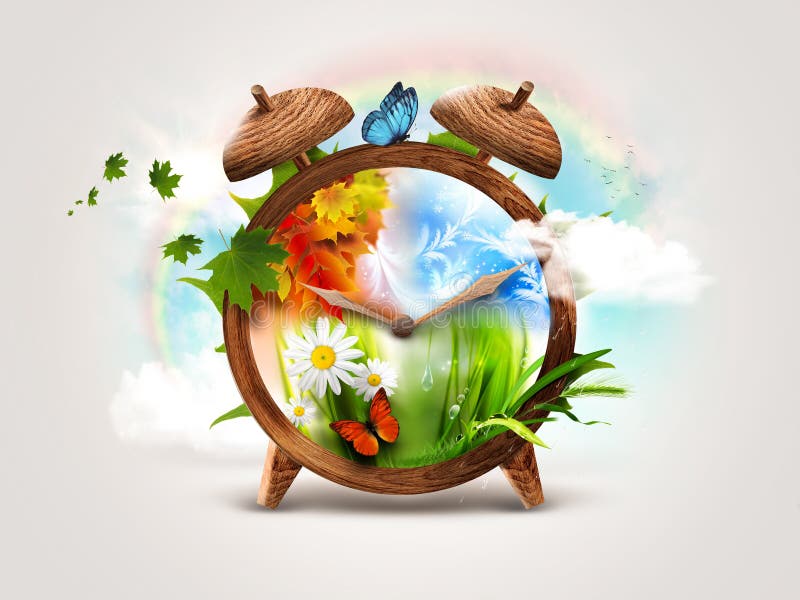 Cuatro estaciones libre illustration Cuatro estaciones libre illustration