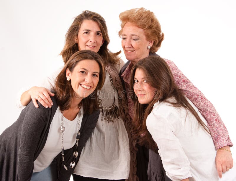 Cuatro mujeres imagen de archivo. Imagen de amor, madre - 31120611