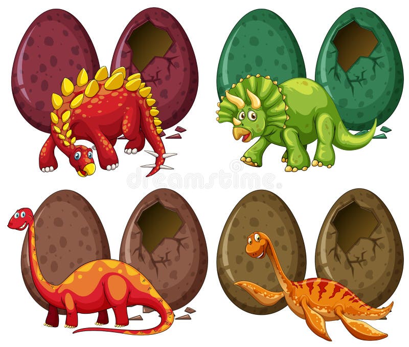 Cuatro Tipos De Dinosaurios Y De Huevos Ilustración del Vector - Ilustración de grupo, cubo: 88750242 Cuatro Tipos De Dinosaurios Y De Huevos Ilustración del Vector - Ilustración de grupo, cubo: 88750242