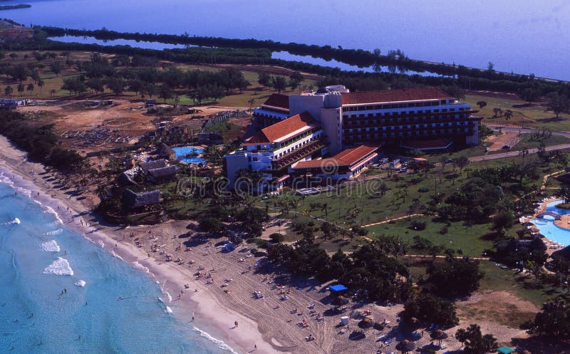 Cuba: Airshot from Varadero Island and tourist resorts royalty free stock images Cuba: Airshot from Varadero Island and tourist resorts royalty free stock images