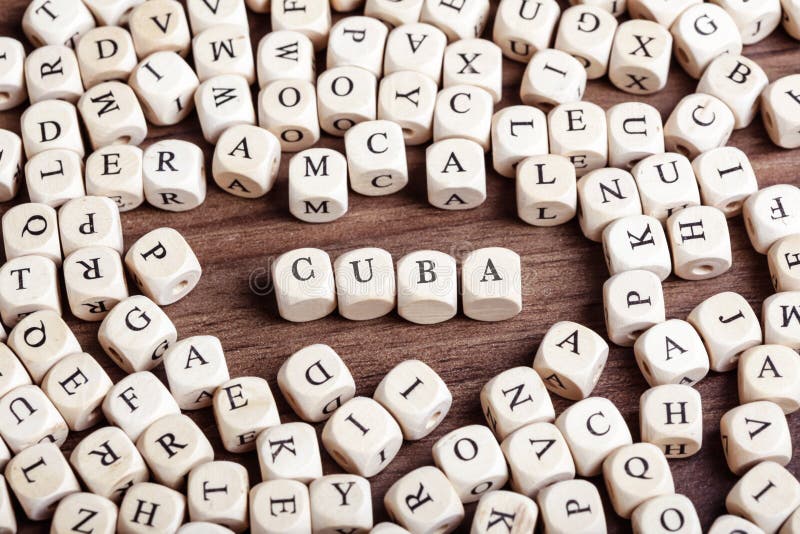 Letras De Cuba Imagen De Archivo Imagen De Destinación 74371343