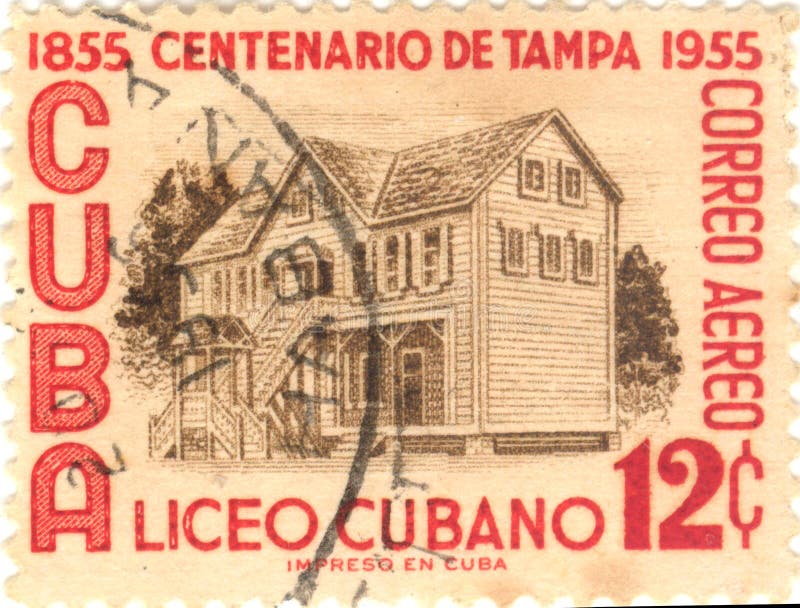 Cuba postage stamp stock images