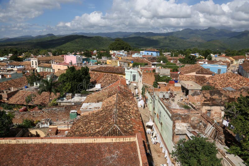 Cuba, Trinidad, roof tops