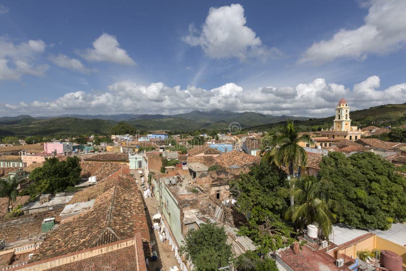 Cuba, Trinidad, roof tops