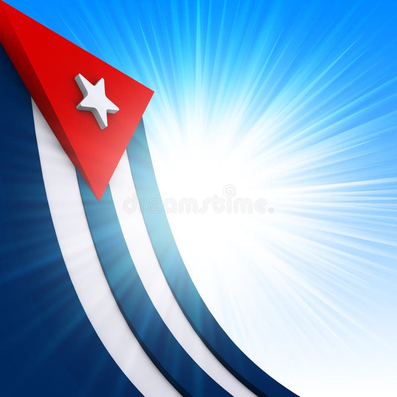 Cubaanse Vlag vector illustratie Cubaanse Vlag vector illustratie