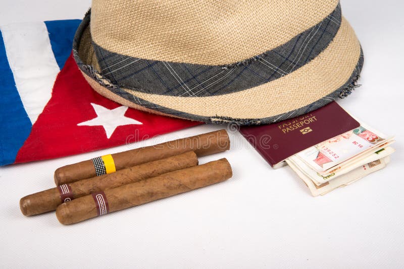 Cuban Cigar And Hat Stock Photo Image 43221092