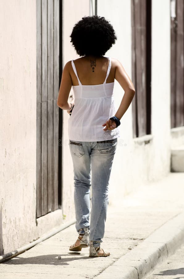 Cuban girl with beautiful hair royalty free stock photo Cuban girl with beautiful hair royalty free stock photo