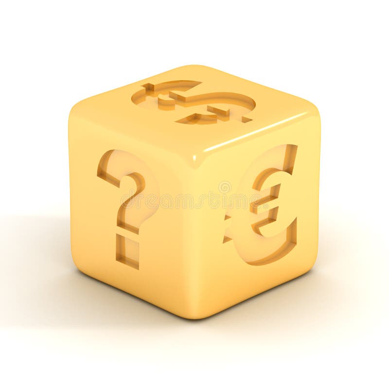 Download Cube with currency signs. stock illustration. Illustration of exchange - 6213473