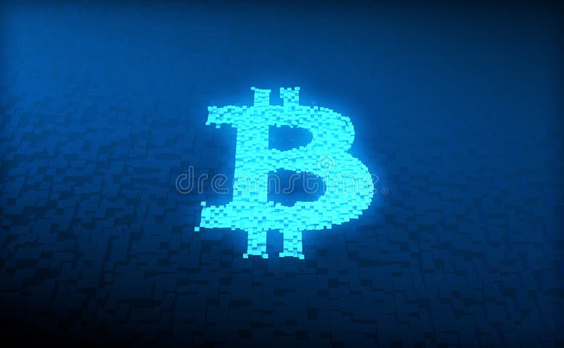 Cube Digital Technology, Cube Bitcoin, Digital Financial Technology and Intelligent Data System stock illustration