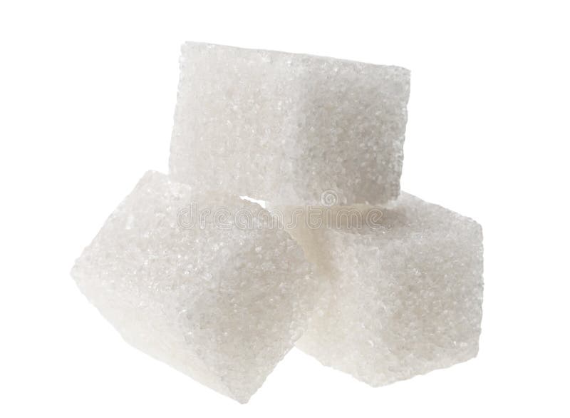 Cube en sucre blanc