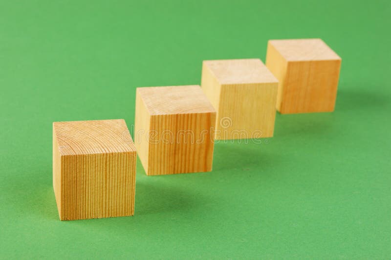 Cube g  om  trique  en bois image stock Image du cube 