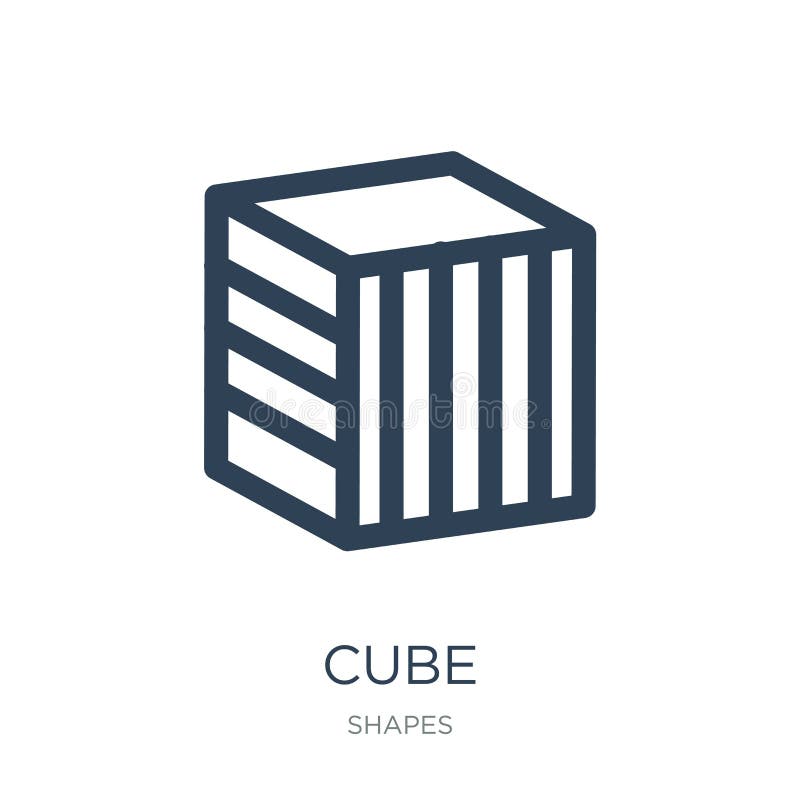 cube icon in trendy design style. cube icon isolated on white background. cube vector icon simple and modern flat symbol for web stock illustration cube icon in trendy design style. cube icon isolated on white background. cube vector icon simple and modern flat symbol for web stock illustration