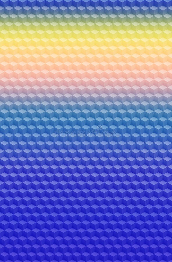 Cube Modern Trend Geometric 3D Pattern Background, Illustration