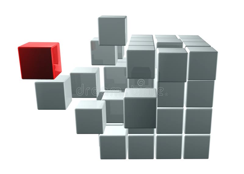 Cubes. Abstract background. 3d