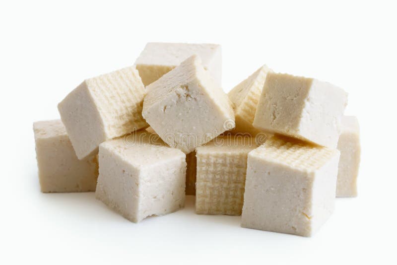 Cubes of cut white tofu. stock photo. Image of diet, vegetarian - 97178144