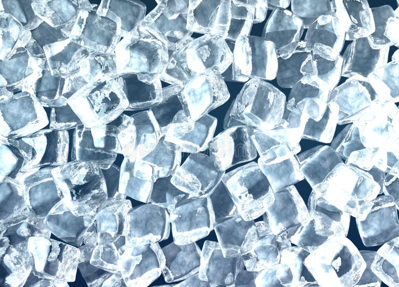 It is a lot of ice cubes. It is a lot of ice cubes