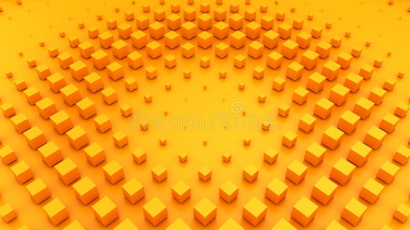 Cubes Form A Wave royalty free illustration