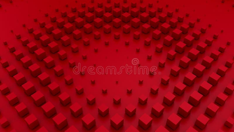 Cubes Form A Wave vector illustration