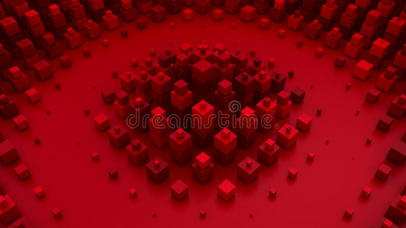 Cubes Form A Wave vector illustration