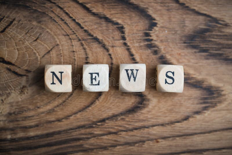 Cubes with word `news` stock photography Cubes with word `news` stock photography