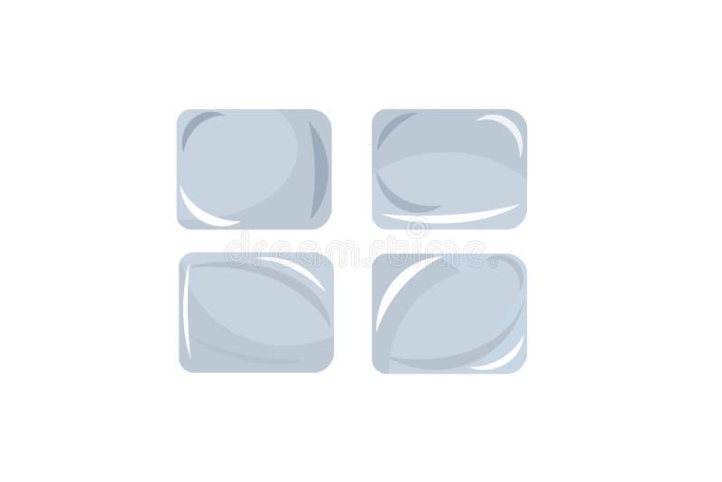 Cubi di ghiaccio su priorità bassa bianca royalty illustrazione gratis Cubi di ghiaccio su priorità bassa bianca royalty illustrazione gratis