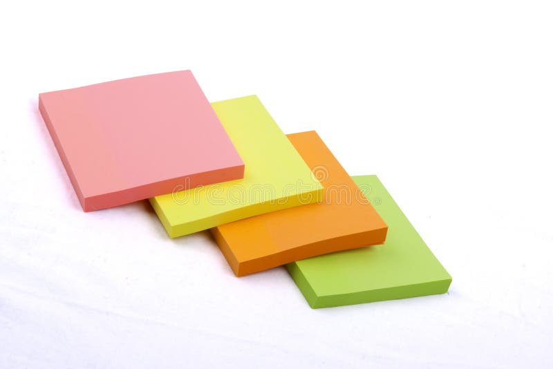 Sticky Notes Cube isolated on a white background. Sticky Notes Cube isolated on a white background