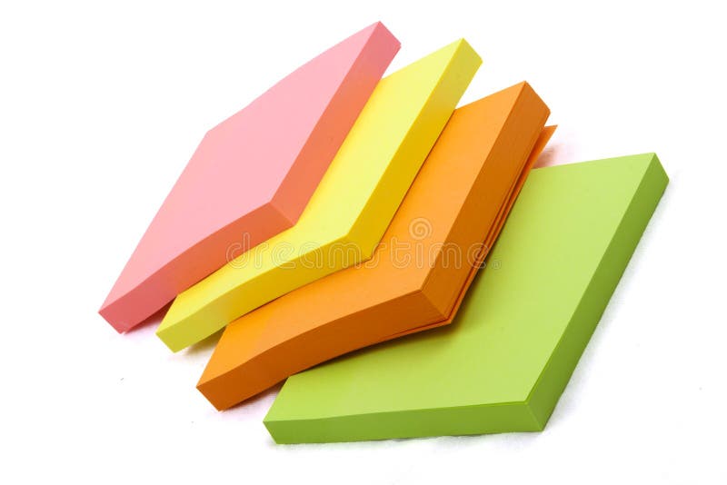 Sticky Notes Cube isolated on a white background. Sticky Notes Cube isolated on a white background