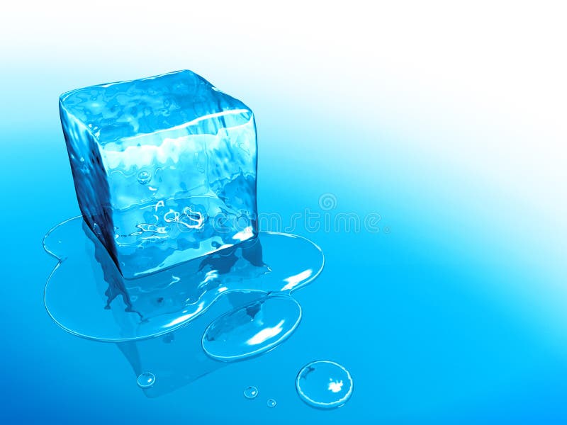 Cubo de hielo stock de ilustración. Ilustración de modelado - 14456032