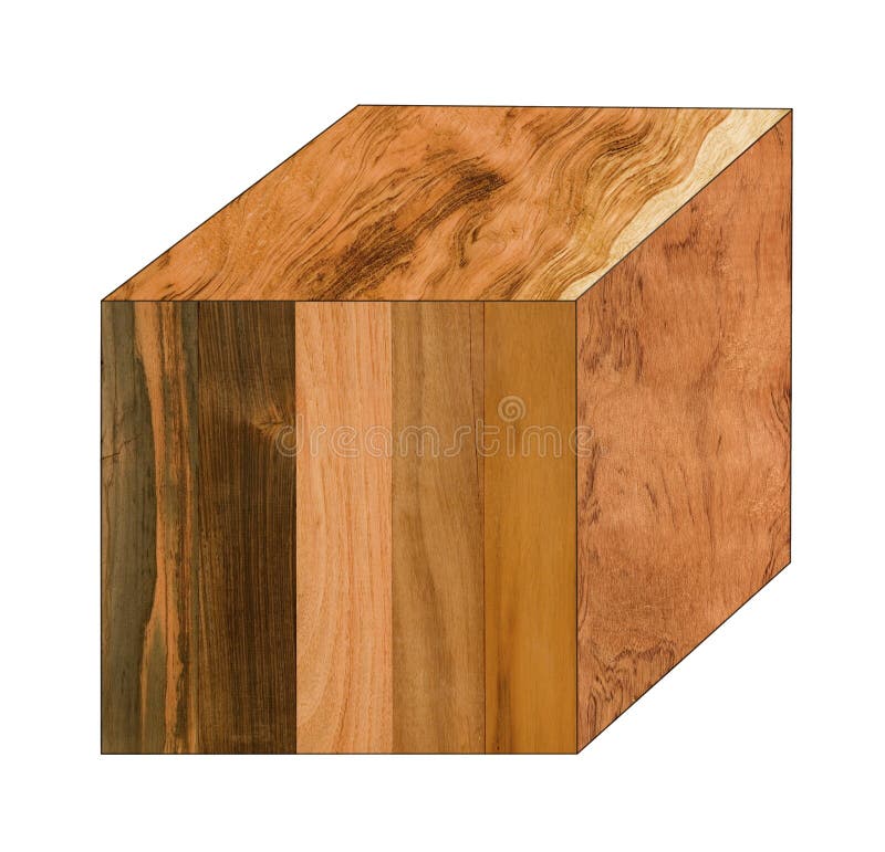 Muestras Laminadas De Madera De La Cereza Y De Madera Del Arce Imagen