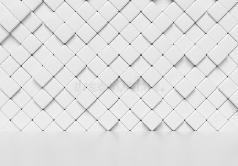 Cubos abstractos blancos pared y ejemplo del piso 3d ilustración del vector Cubos abstractos blancos pared y ejemplo del piso 3d ilustración del vector