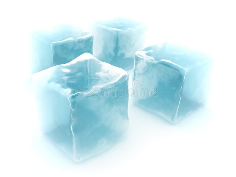 Cubos de hielo stock de ilustración Cubos de hielo stock de ilustración