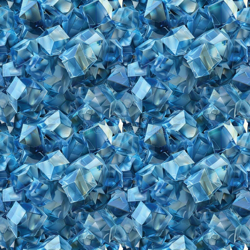 Transparent Cubes Seamless Pattern, Blue Glass Cube Background, Geometric 3d Crystals Endless Tile, Generative Ai Illustration AI generated. Transparent Cubes Seamless Pattern, Blue Glass Cube Background, Geometric 3d Crystals Endless Tile, Generative Ai Illustration AI generated