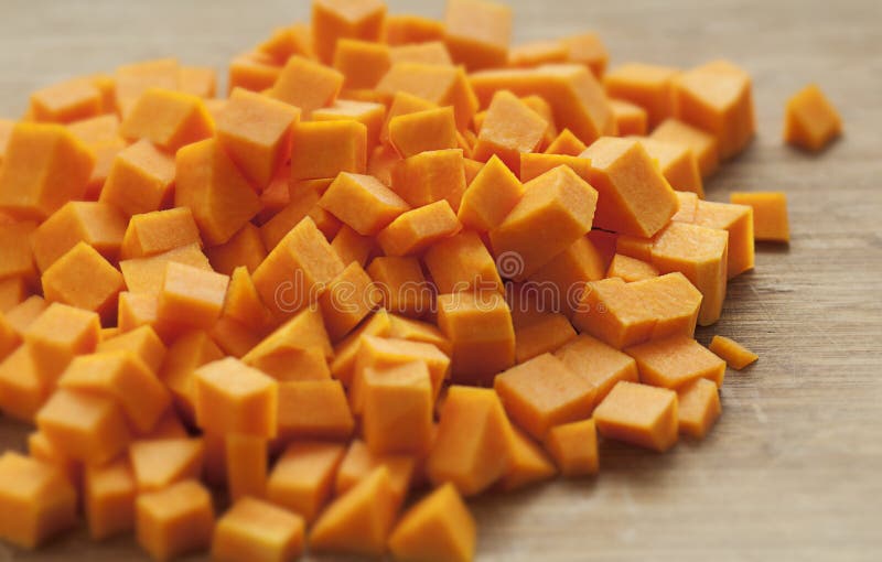 Cuburi de dovleci stock photo