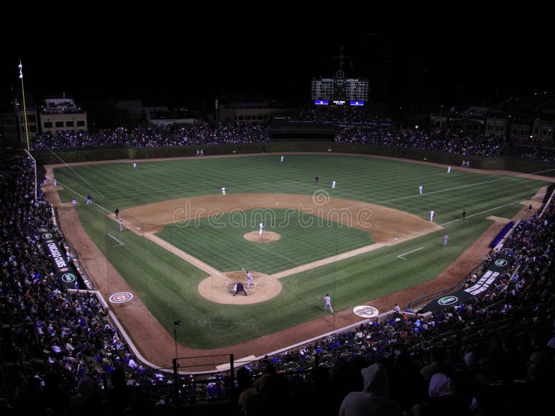 Cuburi Wrigley Field Chicago royalty free stock images