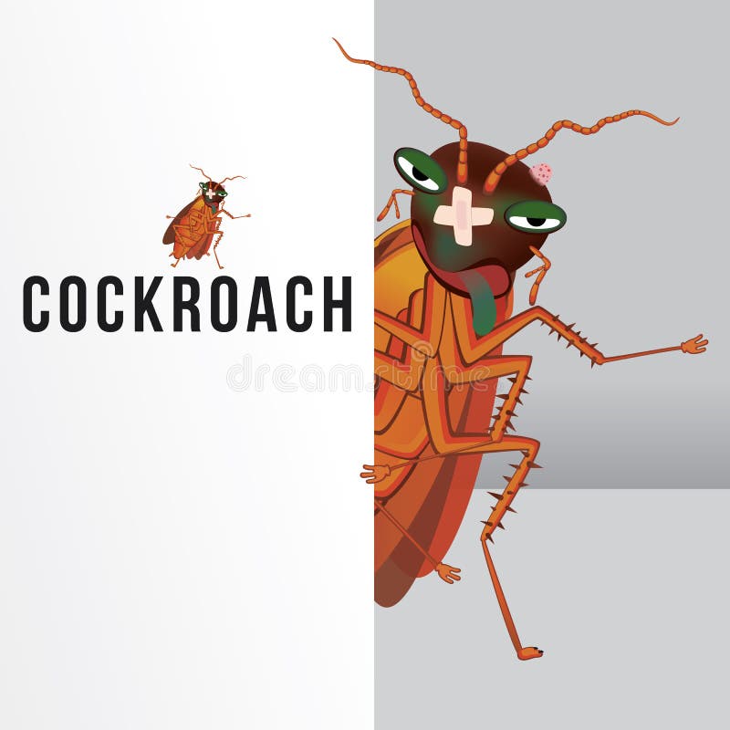 Cucaracha de la historieta stock de ilustración Cucaracha de la historieta stock de ilustración