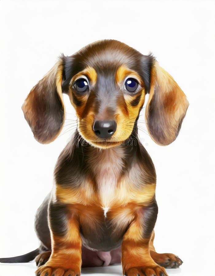Cucciolo di dachshund illustrazione di stock
