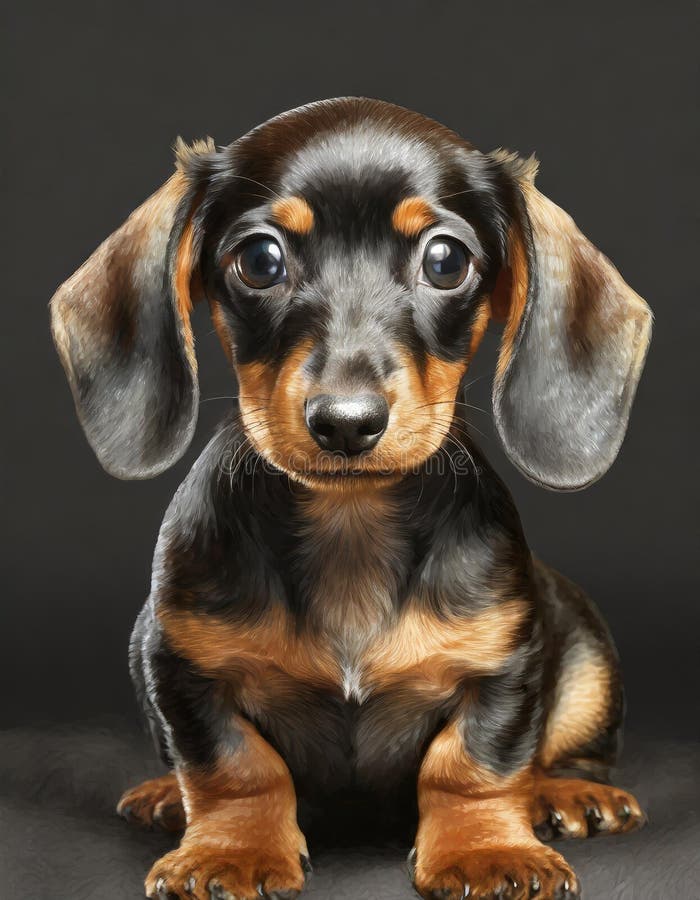 Cucciolo di dachshund illustrazione vettoriale