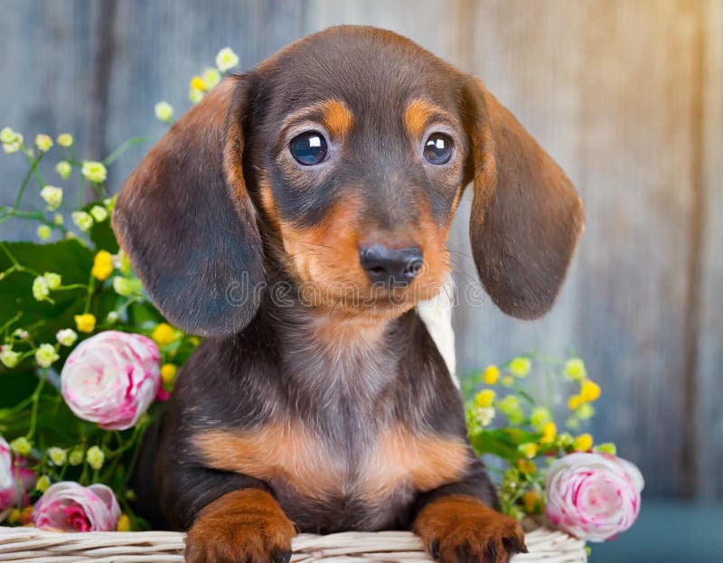 Cucciolo di dachshund illustrazione di stock