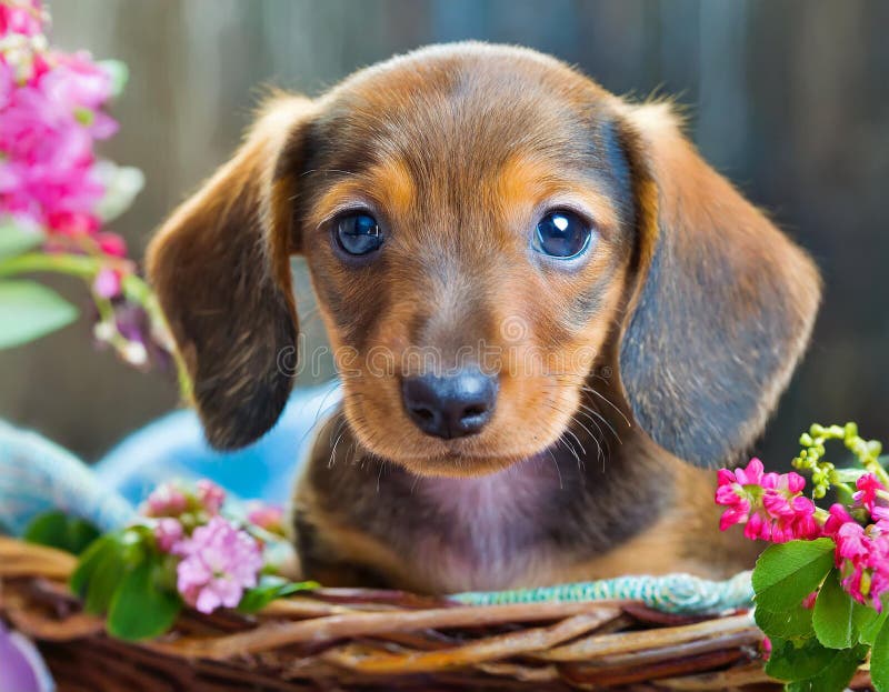 Cucciolo di dachshund illustrazione vettoriale
