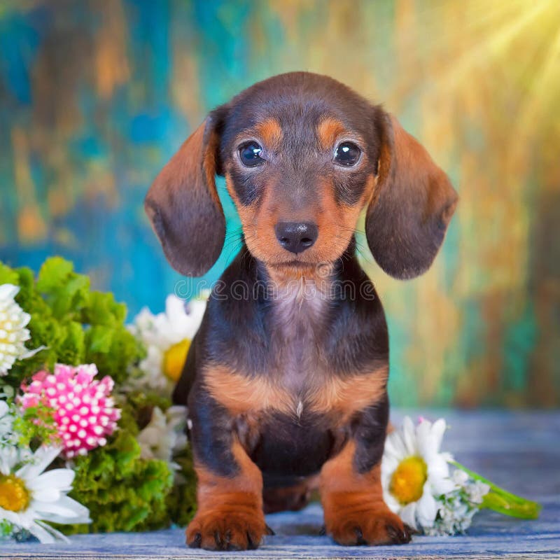 Cucciolo di dachshund illustrazione di stock