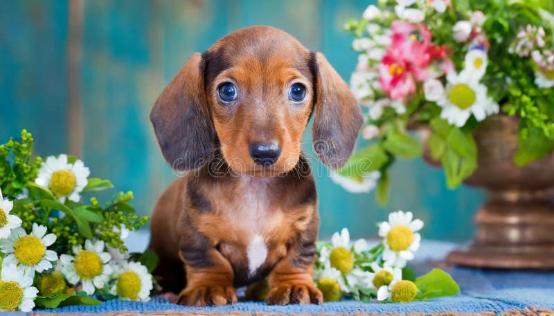 Cucciolo di dachshund illustrazione vettoriale
